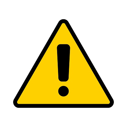  Caution: Important Announcement Logo
